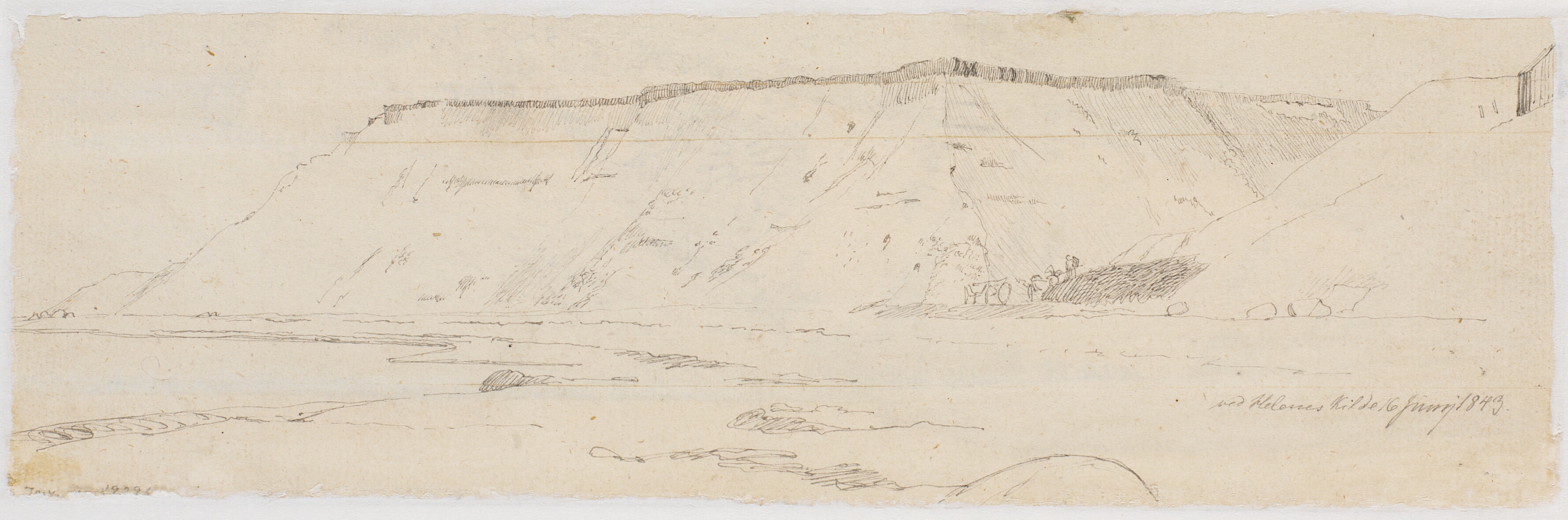 Skrænten og kløften ved Helenes kilde